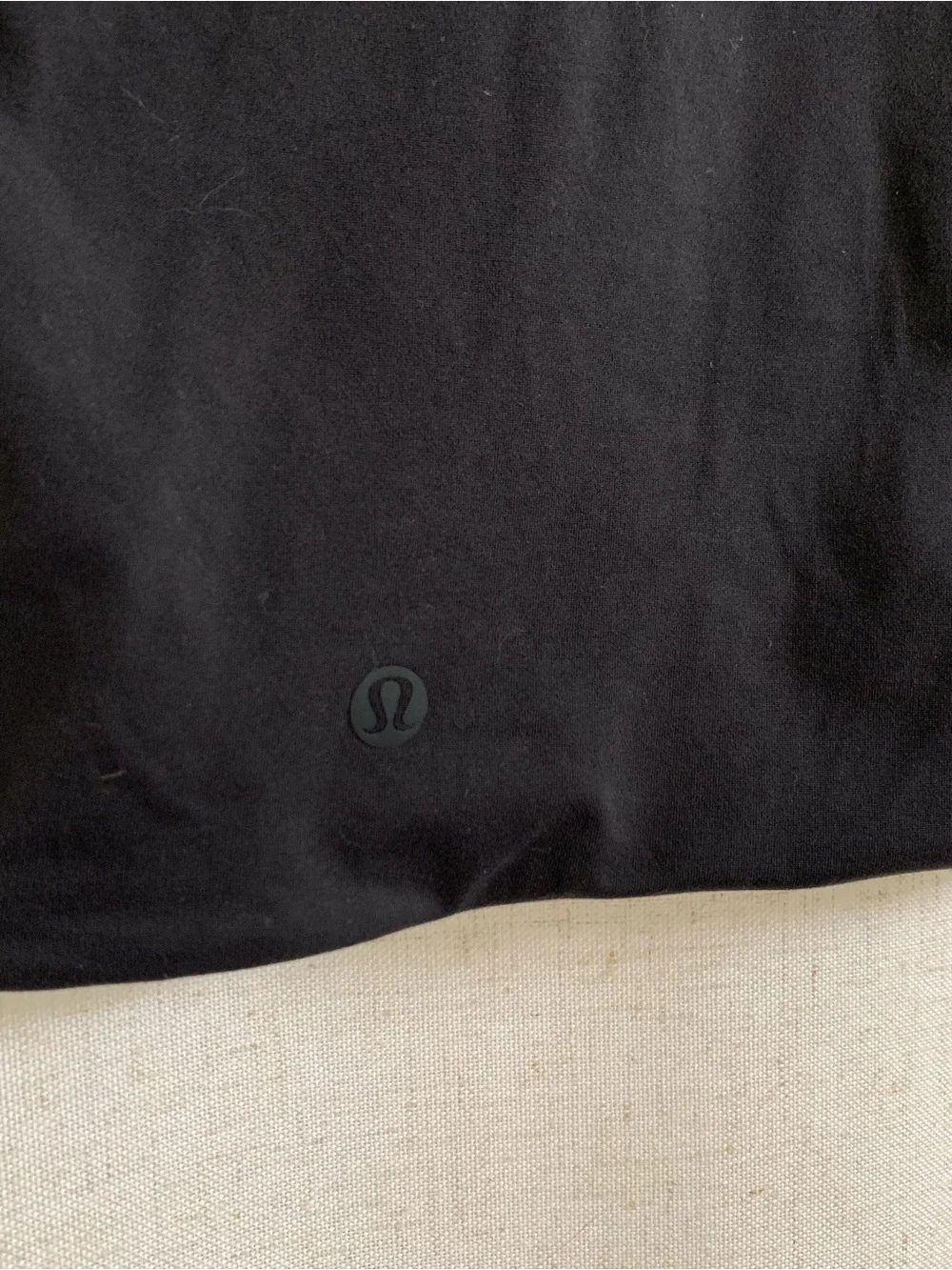 lululemon athletica Wunder Most Black Crewneck Crop Top Size Medium
